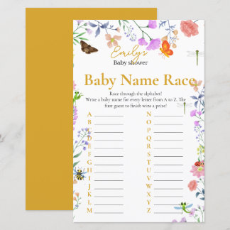 Persoonlijk Little Love Bug Baby Naam Race Spel