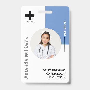 Persoonlijk logo en foto ID-badge voor ziekenhuisp Badge