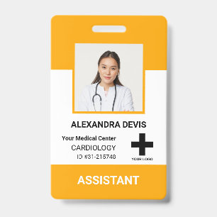 Persoonlijk logo en foto ID-badge voor ziekenhuisp Badge