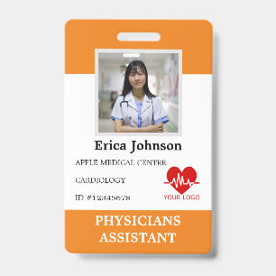 Persoonlijk logo en foto ID van ziekenhuispersonee Badge