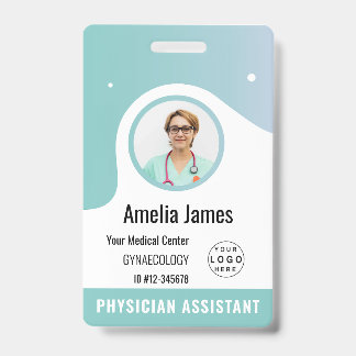Persoonlijk logo en foto-ID voor ziekenhuispersone Badge