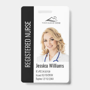 Persoonlijk logo en foto-ID voor ziekenhuispersone Badge