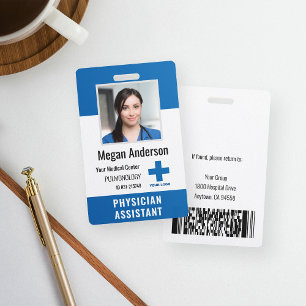 Persoonlijk logo en foto-ID voor ziekenhuispersone Badge