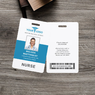 Persoonlijk logo en foto-ID voor ziekenhuispersone Badge