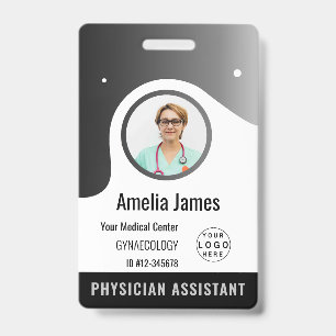 Persoonlijk logo en foto-ID voor ziekenhuispersone Badge