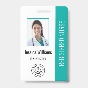 Persoonlijk logo en foto-ID voor ziekenhuispersone Badge