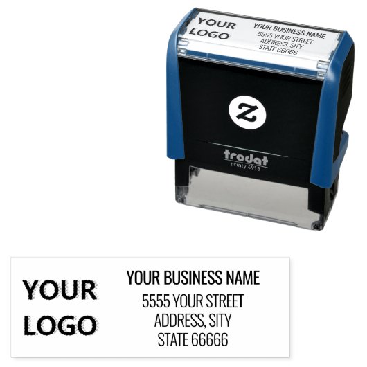 Persoonlijk Logo Naam Retour Adres Stempel (In situ)