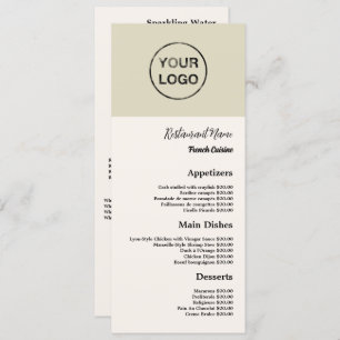 Persoonlijk Logo, Smarline-menu Restaurant Menu