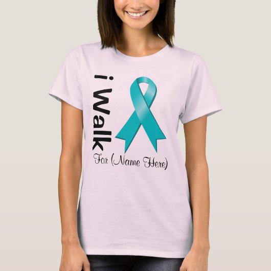 Persoonlijk loop ik naar PCOS-bewustzijn T-shirt (Voorkant)