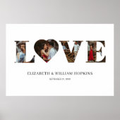 Persoonlijk Love Heart 4 Foto Poster Afdrukken (Voorkant)