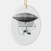 Persoonlijk luchtschip keramisch ornament (Rechts)