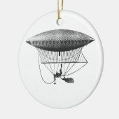 Persoonlijk luchtschip keramisch ornament (Links)