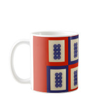 Persoonlijk Lucky Blue Eight Wheel Mahjong Tile