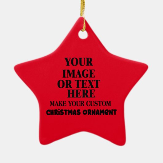 Persoonlijk maak je eigen kerstmis keramisch ornament (Achterkant)