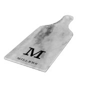 Persoonlijk marmer Pattern Afdrukmonogram Snijplank (Hoek)