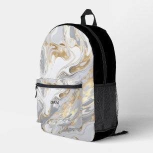 Persoonlijk marmeren monogram modern bedrukte rugzak