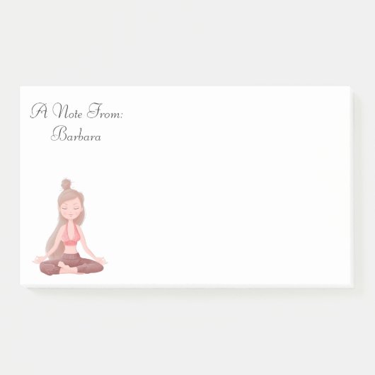 Persoonlijk Mediteer Notitieblok Post-it® Notes (Voorkant)