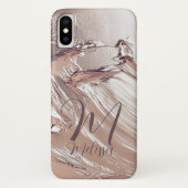 Persoonlijk meisje Roos Gold Glitter Sparkles Case-Mate iPhone Case (Achterkant)