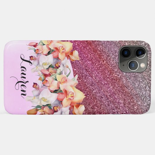 Persoonlijk meisje Roos Gold Glitter Sparkles Case-Mate iPhone Case (Achterkant (horizontaal))