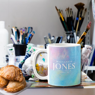 Persoonlijk merk Business Logo Moderne pastelkleur Koffiemok