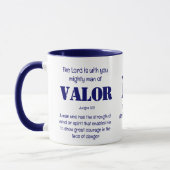 Persoonlijk MIGHTS MAN VAN VALOR Vaderdag Mok (Links)