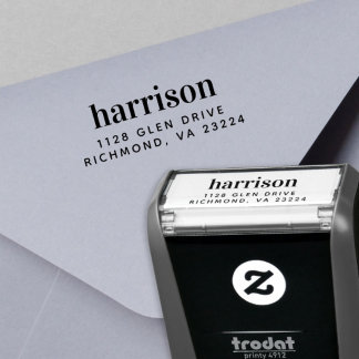Persoonlijk Minimal Modern Naam Retouradres Zelfinktende Stempel