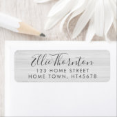 Persoonlijk minimal shabby chic retouradres etiket (Insitu)