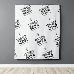 Persoonlijk Minimalistisch Bedrijfs Merk Custom Wandkleed