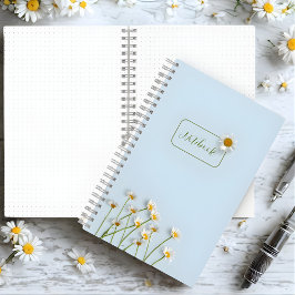 Persoonlijk Minimalistisch Bloemnotitieboek Notitieboek