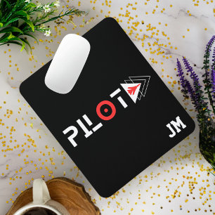 Persoonlijk, Minimalistisch,Op maat,Vliegtuig,Pilo Muismat
