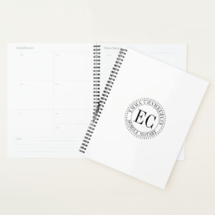 Persoonlijk Mobiel Notaris Openbaar Zegel Logo Planner