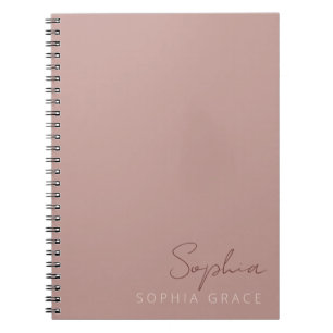 Persoonlijk modern handgeschreven schrift Stof Roz Notitieboek