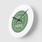 persoonlijk modern, minimalistisch en elegant ronde klok (Hoek)