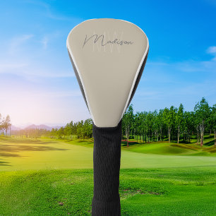 Persoonlijk modern monogram golfheadcover