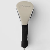 Persoonlijk modern monogram golfheadcover (Voorkant)