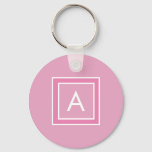 Persoonlijk modern monogram sleutelhanger
