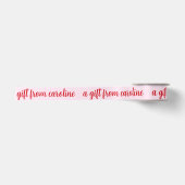 Persoonlijk modern script Lief rood & roze geven Lint (Voorkant)
