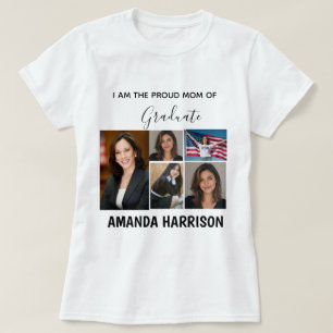 Persoonlijk moderne 5 foto afstudeer T-shirt