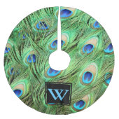 Persoonlijk - Moderne Peacock-veren Kerstboom Rok (Voorkant)