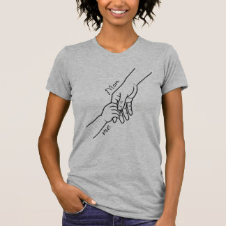 Persoonlijk Moeder en Kind Handen Lijn Kunst Shirt