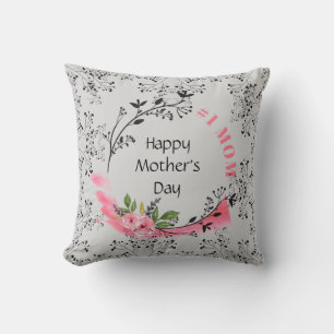 Persoonlijk Moederdag Cadeau #No1MOM Modern Chic Kussen
