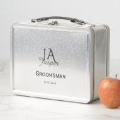 Persoonlijk monogram bruidsjonker getuige naam dat (In situ)