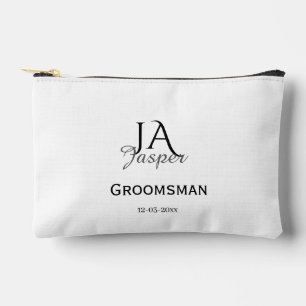 Persoonlijk monogram bruidsjonker getuige naam dat etui