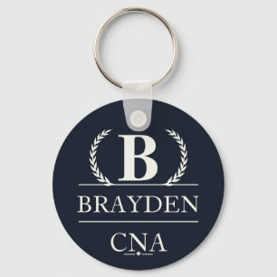 Persoonlijk monogram CNA-cadeau Sleutelhanger