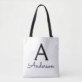 Persoonlijk Monogram Draagtas (Voorkant)