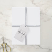 Persoonlijk monogram en naam cadeaulabel (Met Touw)