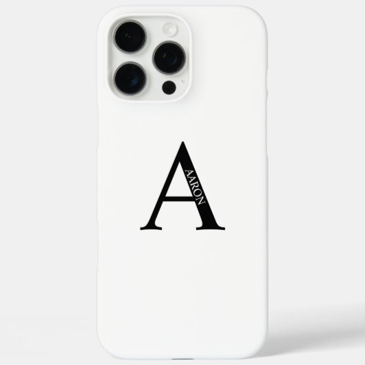 Persoonlijk Monogram en Naam Case-Mate iPhone Case (Achterkant)