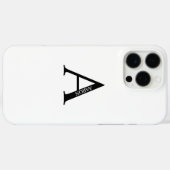 Persoonlijk Monogram en Naam Case-Mate iPhone Case (Achterkant (horizontaal))