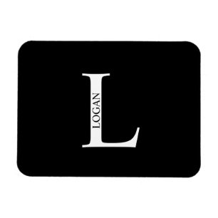 Persoonlijk monogram en naam magneet