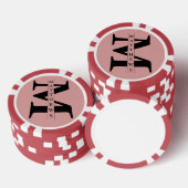 Persoonlijk Monogram en Naam Poker Chips (Opstapeling)